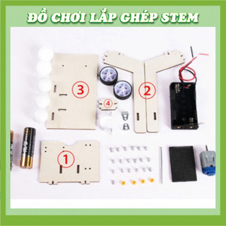 Máy bắn bóng tự động - Học liệu giáo dục STEM STEAM - Đồ chơi lắp ghép gỗ