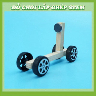 Xe Đẩy Từ Tính - Học liệu giáo dục STEM STEAM - Đồ chơi lắp ghép gỗ