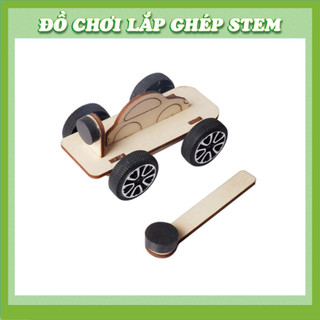 Xe Đẩy Từ Tính - Học liệu giáo dục STEM STEAM - Đồ chơi lắp ghép gỗ