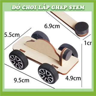 Xe Đẩy Từ Tính - Học liệu giáo dục STEM STEAM - Đồ chơi lắp ghép gỗ