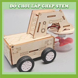 Xe quét rác - Học liệu giáo dục STEM STEAM - Đồ chơi lắp ghép gỗ