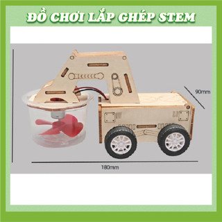 Xe quét rác - Học liệu giáo dục STEM STEAM - Đồ chơi lắp ghép gỗ