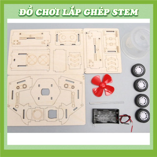 Xe quét rác - Học liệu giáo dục STEM STEAM - Đồ chơi lắp ghép gỗ
