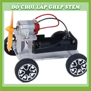 Xe Ô tô chạy gió - Học liệu giáo dục STEM STEAM - Đồ chơi lắp ghép gỗ