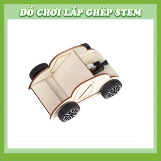 Xe Đẩy Dây - Học liệu giáo dục STEM STEAM - Đồ chơi lắp ghép gỗ
