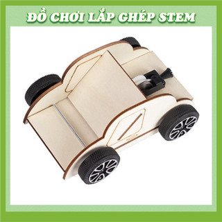 Xe Đẩy Dây - Học liệu giáo dục STEM STEAM - Đồ chơi lắp ghép gỗ