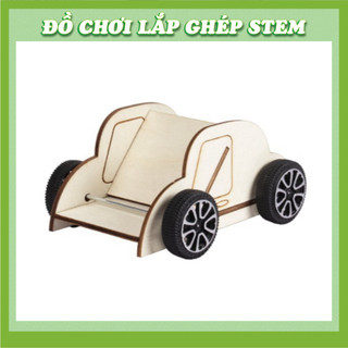Xe Đẩy Dây - Học liệu giáo dục STEM STEAM - Đồ chơi lắp ghép gỗ