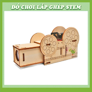 Máy Chiếu Slide - Học liệu giáo dục STEM STEAM - Đồ chơi lắp ghép gỗ