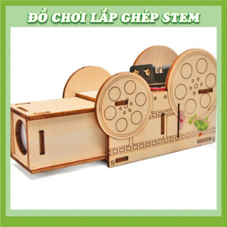 Máy Chiếu Slide - Học liệu giáo dục STEM STEAM - Đồ chơi lắp ghép gỗ