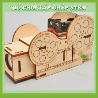 Máy Chiếu Slide - Học liệu giáo dục STEM STEAM - Đồ chơi lắp ghép gỗ
