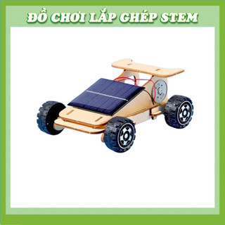 Xe Năng Lượng Mặt Trời - Học liệu giáo dục STEM STEAM - Đồ chơi lắp ghép gỗ
