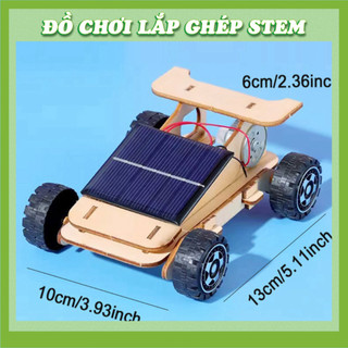 Xe Năng Lượng Mặt Trời - Học liệu giáo dục STEM STEAM - Đồ chơi lắp ghép gỗ