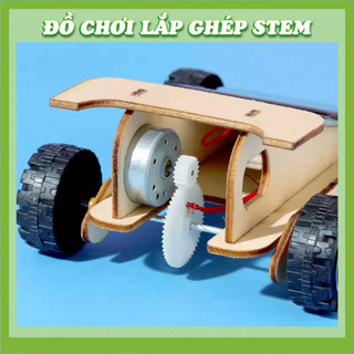 Xe Năng Lượng Mặt Trời - Học liệu giáo dục STEM STEAM - Đồ chơi lắp ghép gỗ
