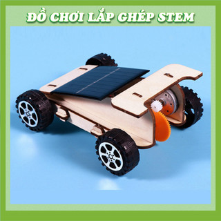 Xe Năng Lượng Mặt Trời - Học liệu giáo dục STEM STEAM - Đồ chơi lắp ghép gỗ