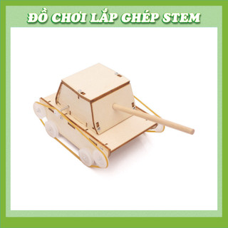 Xe Tăng Nhỏ - Học liệu giáo dục STEM STEAM - Đồ chơi lắp ghép gỗ