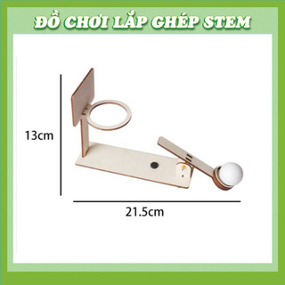 Máy Bắn Bóng - Học liệu giáo dục STEM STEAM - Đồ chơi lắp ghép gỗ