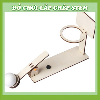Máy Bắn Bóng - Học liệu giáo dục STEM STEAM - Đồ chơi lắp ghép gỗ