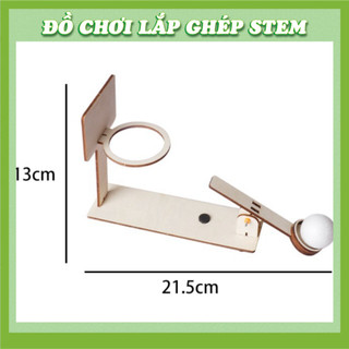 Máy Bắn Bóng - Học liệu giáo dục STEM STEAM - Đồ chơi lắp ghép gỗ