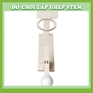 Máy Bắn Bóng - Học liệu giáo dục STEM STEAM - Đồ chơi lắp ghép gỗ
