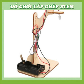 Đèn đường điều khiển bằng giọng nói - Học liệu giáo dục STEM STEAM - Đồ chơi lắp ghép gỗ