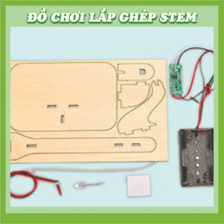 Đèn đường điều khiển bằng giọng nói - Học liệu giáo dục STEM STEAM - Đồ chơi lắp ghép gỗ