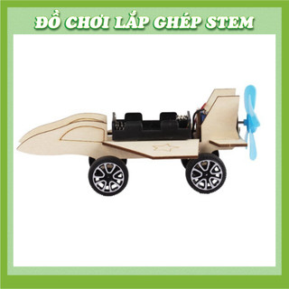 Máy Bay Chiến Đấu - Học liệu giáo dục STEM STEAM - Đồ chơi lắp ghép gỗ