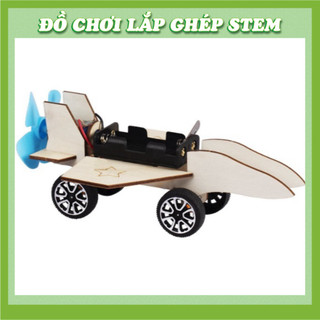 Máy Bay Chiến Đấu - Học liệu giáo dục STEM STEAM - Đồ chơi lắp ghép gỗ