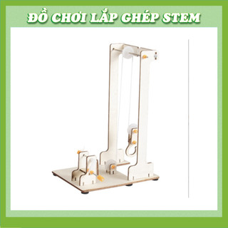 Cần Cẩu Quay Tay - Học liệu giáo dục STEM STEAM - Đồ chơi lắp ghép gỗ