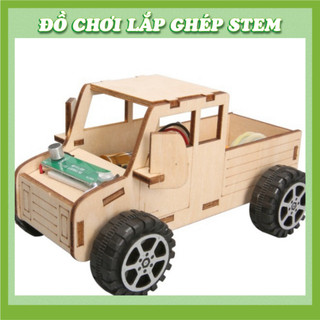 Xe điều khiển bằng giọng nói - Học liệu giáo dục STEM STEAM - Đồ chơi lắp ghép gỗ