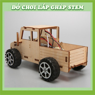Xe điều khiển bằng giọng nói - Học liệu giáo dục STEM STEAM - Đồ chơi lắp ghép gỗ