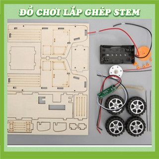 Xe điều khiển bằng giọng nói - Học liệu giáo dục STEM STEAM - Đồ chơi lắp ghép gỗ
