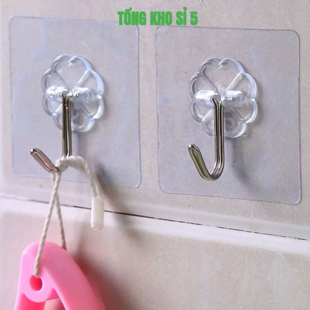 [COMBO 10] MÓC DÁN TƯỜNG TRONG SUỐT, Móc Dán Tường Chịu Lực Tốt Treo Tường Chắc Chắn Dán Siêu Dính: MOCDANTUONG54