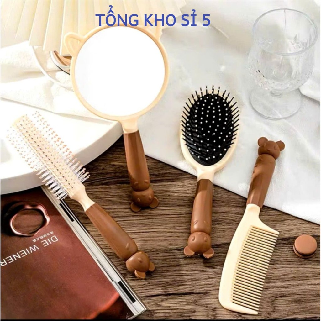 BỘ 3 LƯỢC TẠO KIỂU, Set 3 lược chải tóc gỡ rối tạo kiểu chuyên dụng chống dụng tóc cao cấp- MA: LUOCTAOKIEU