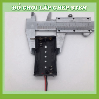 Đế pin AA 2 pin có công tắc, khay 3 pin, khay 4 pin - Phụ kiện ráp đồ chơi giáo dục STEM - Học liệu