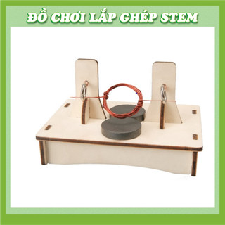 Bộ Lắp Ghép Động Cơ Điện - Học liệu giáo dục STEM STEAM - Đồ chơi lắp ghép gỗ