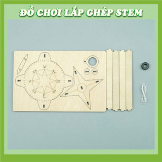 La Bàn - Học liệu giáo dục STEM STEAM - Đồ chơi lắp ghép gỗ