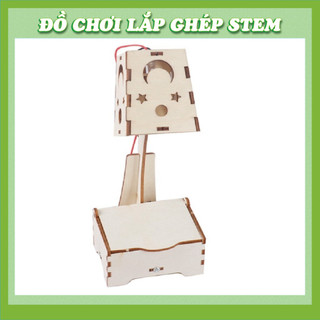 Đèn Bàn lớn Đầy Màu Sắc - Học liệu giáo dục STEM STEAM - Đồ chơi lắp ghép gỗ