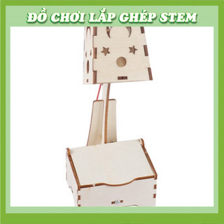 Đèn Bàn lớn Đầy Màu Sắc - Học liệu giáo dục STEM STEAM - Đồ chơi lắp ghép gỗ