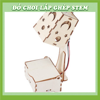Đèn Bàn lớn Đầy Màu Sắc - Học liệu giáo dục STEM STEAM - Đồ chơi lắp ghép gỗ