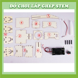 Đèn Bàn lớn Đầy Màu Sắc - Học liệu giáo dục STEM STEAM - Đồ chơi lắp ghép gỗ
