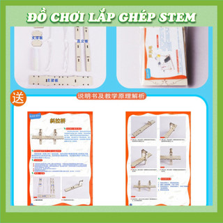 Cầu Dây Văng - Học liệu giáo dục STEM STEAM - Đồ chơi lắp ghép gỗ