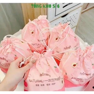 CUỘN KHĂN HỒNG, Khăn Lau Mặt Cottton Cao Cấp Animerry Dùng 1 Lần, ƯớtTẩy Trang, Khăn Bông Mềm, Lau Khô-MA:KHANHONG