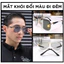 Kính râm mát đen thời trang cho nam nữ gọng tròn Ray ban chống tia UV đổi màu khi ra nắng POSHOPDM01