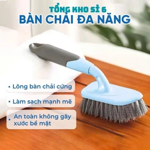 Bàn Chải Cầm Tay Cán Dài, Bàn Chải Nhà Tắm Chất Liệu Nhựa Lông Cứng Có Tay Cầm, BÀN CHẢI TAY CẦM DÀI - MẪ; BANCHAI4652