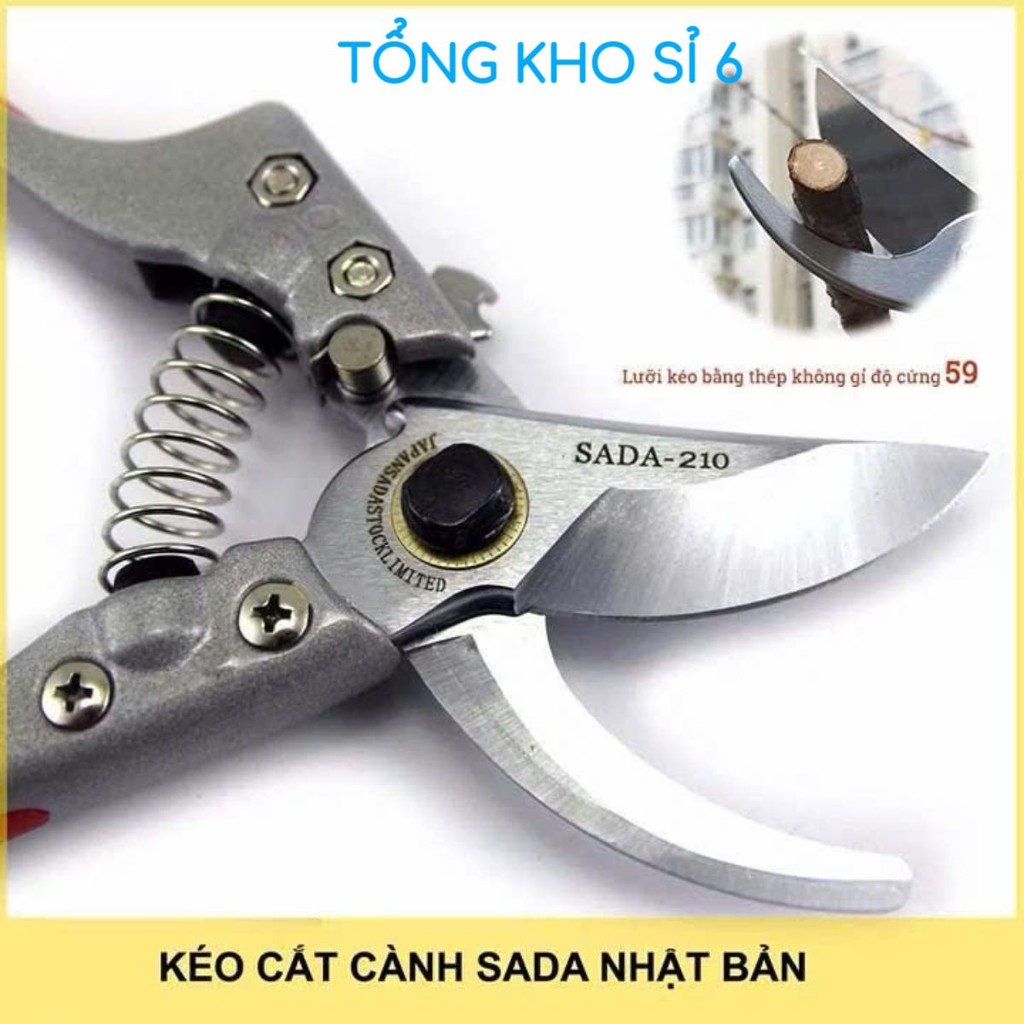 Kéo cắt cành SADA chính hãng Nhật Bản SK5 , KÌM CẮT CÀNH CÂY, CÀNH HOA - MÃ: KIMCATCANH3
