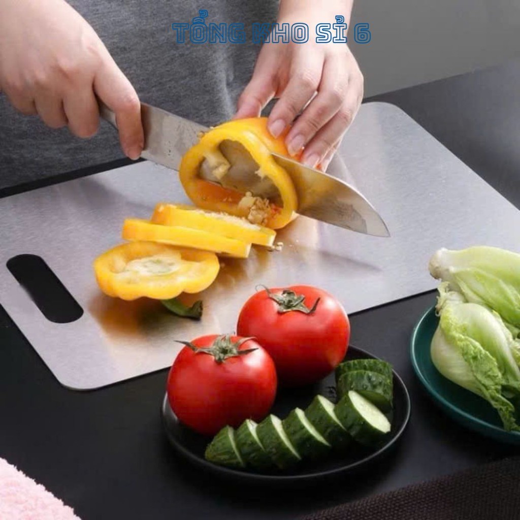 Thớt Inox 304 Kháng Khuẩn Cừờng Lực, THỚT KHÁNG KHUẨN INOX 304 NHÀ BẾP CAO CẤP - MÃ: THOTINOXCAOCAP63