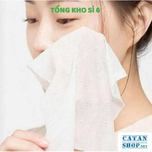 Bịch 100 Viên Khăn Giấy Nén Hình Viên Kẹo Bỏ Túi Khi Đi Du Lịch, 50 viên khăn lau mặt dạng nén dùng một lần tiện dụng