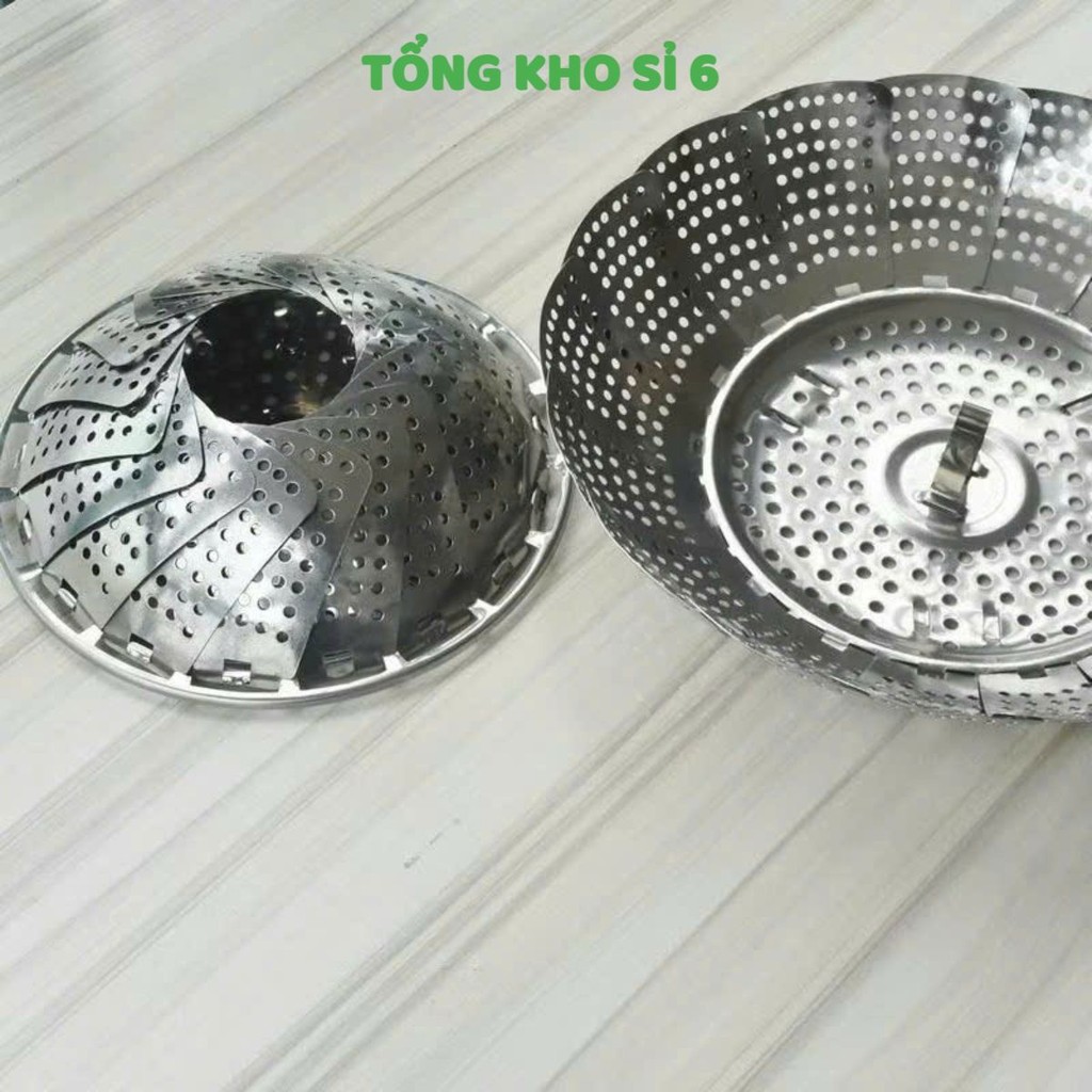 Xửng Hấp, Vỉ Khay Hấp Inox Gấp Xòe Tiện Dụng, Phù Hợp Với Mọi Kích Thước Nồi,  VỈ HẤP ĐỒ XÔI SIZE 26 - VIHAP248