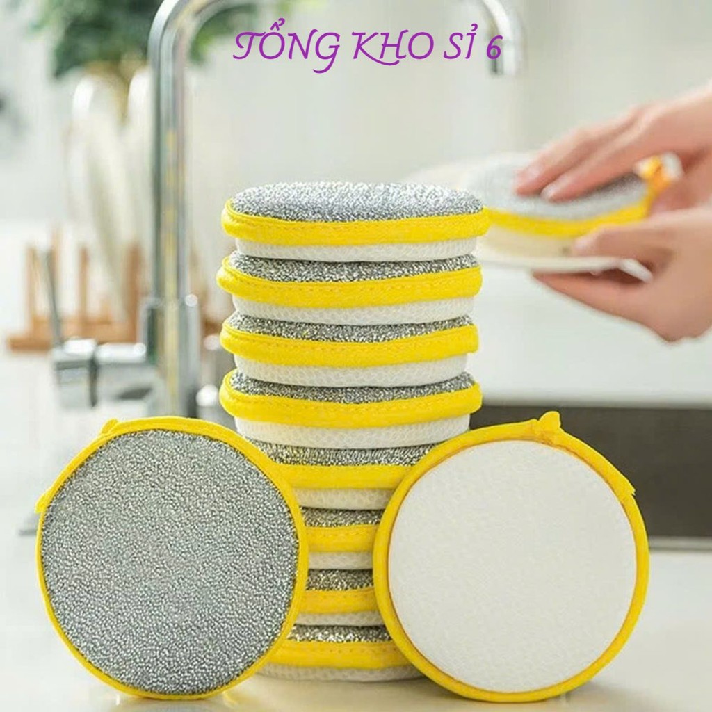 [COMBO 10]Miếng Rửa Chén Bát 2 Mặt, Miếng Chà Xoong Nồi Chảo Đa Năng, Dụng Cụ Vệ Sinh Nhà Bếp,  MIẾNG CHÀ RỬA BÁT: MIENG