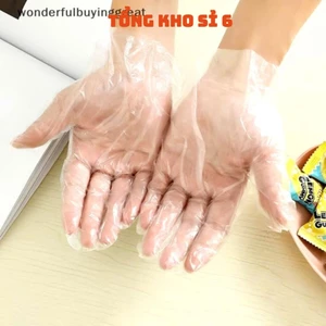 TÚI 100 GĂNG TAY DÙNG 1 LẦN, Hộp 100 Găng Tay Nilong Dùng 1 Lần Mỏng Dai Chế Biến Thực Phẩm, Vệ Sinh, Làm Bếp